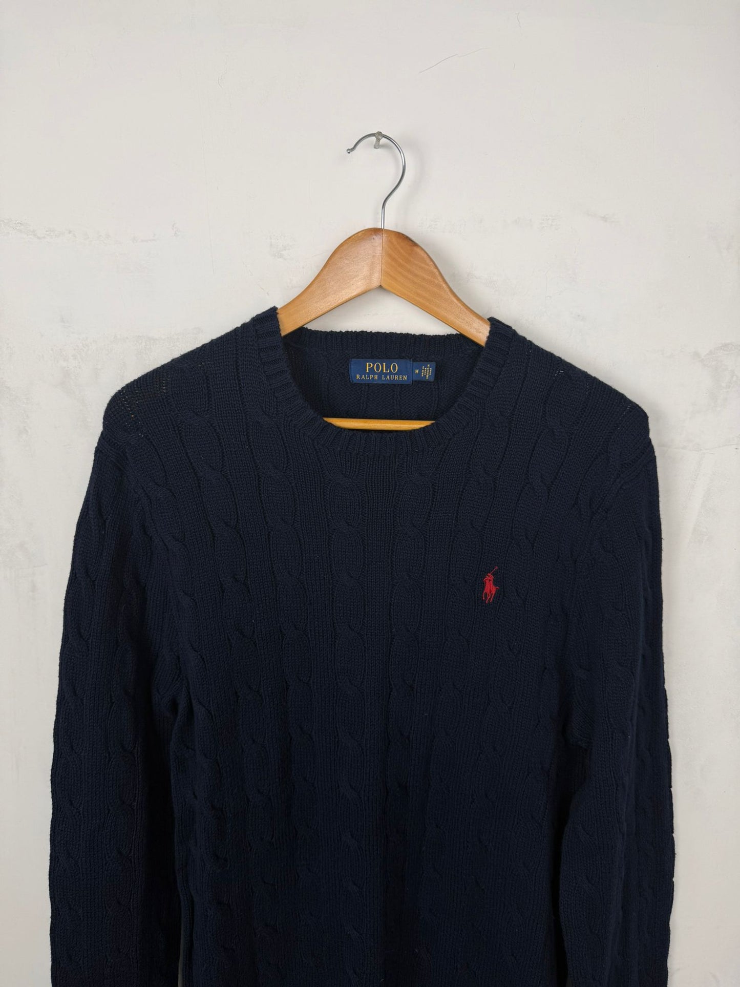 Polo Ralph Lauren Maglione Cable Knit Blu Navy – Taglia M