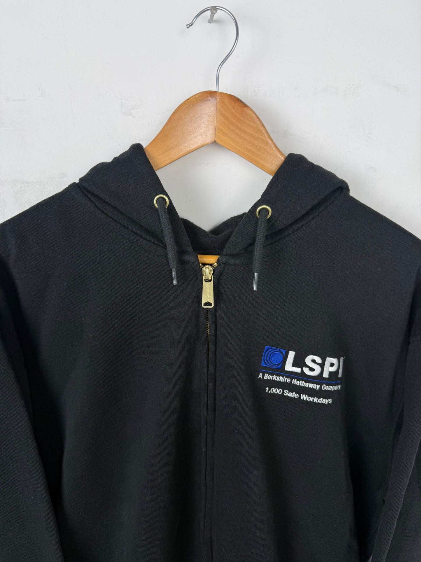 Carhartt Hoodie Zip Nera LSPI – XL Oversize