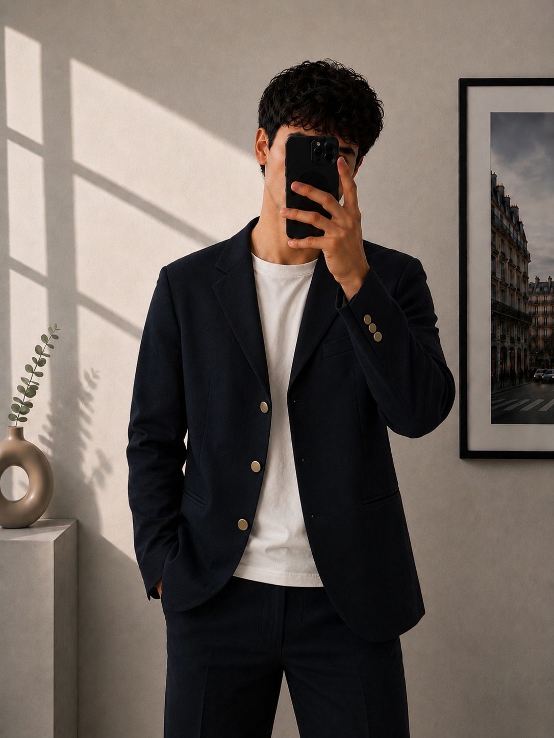 Emporio Armani Blazer Blu Scuro – 48 Uomo (L)
