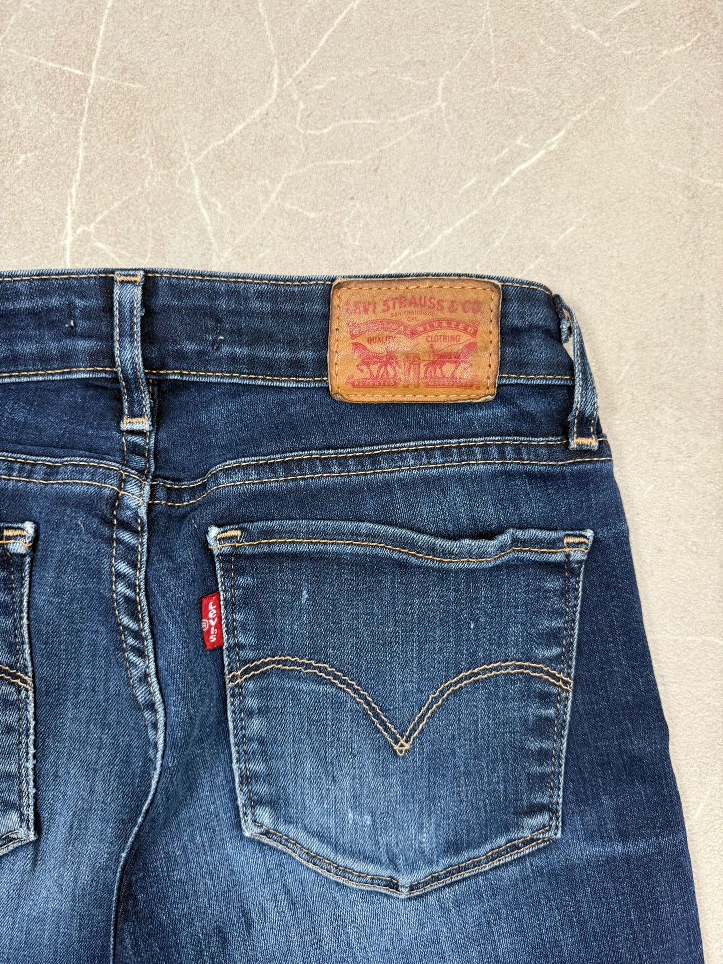 Levi’s 715 Bootcut Jeans Donna Blu – W26 L32 – Taglia Italiana IT 40