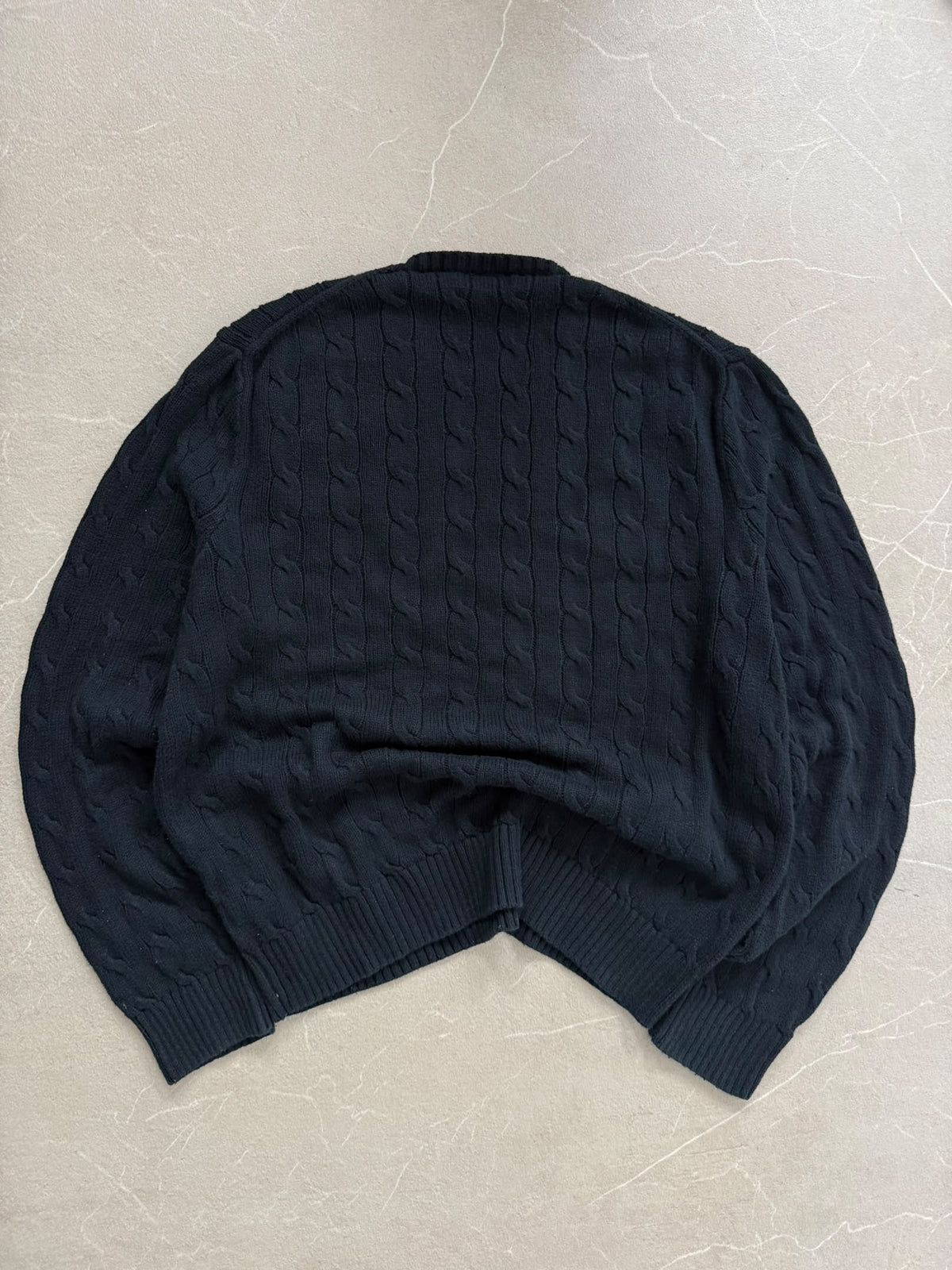 Polo Ralph Lauren Maglione Cable Knit Nero – XL