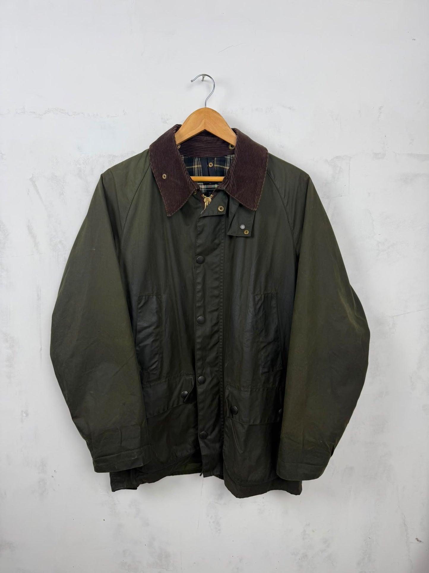 Barbour Bedale A100 Vintage – Wax Jacket Olive C40 / 102 cm