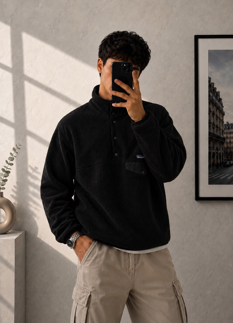 Patagonia Synchilla Fleece Nero – Taglia XL