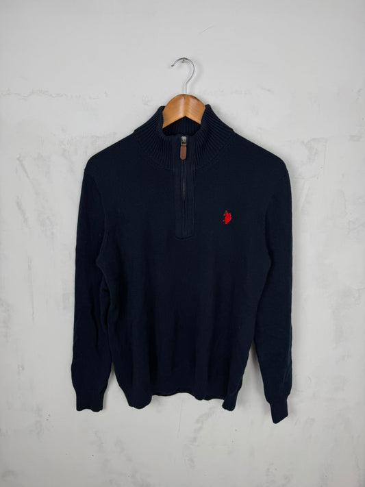 U.S. Polo Assn. Half-Zip Pullover Blu Navy – Taglia XL