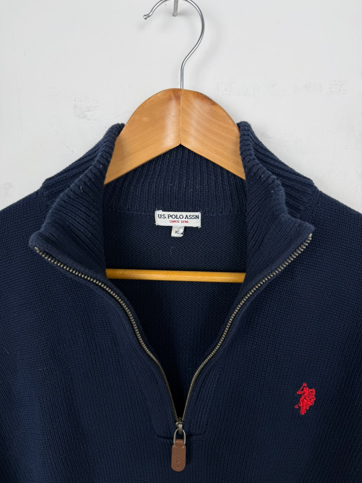 U.S. Polo Assn. Half-Zip Pullover Blu Navy – Taglia XL