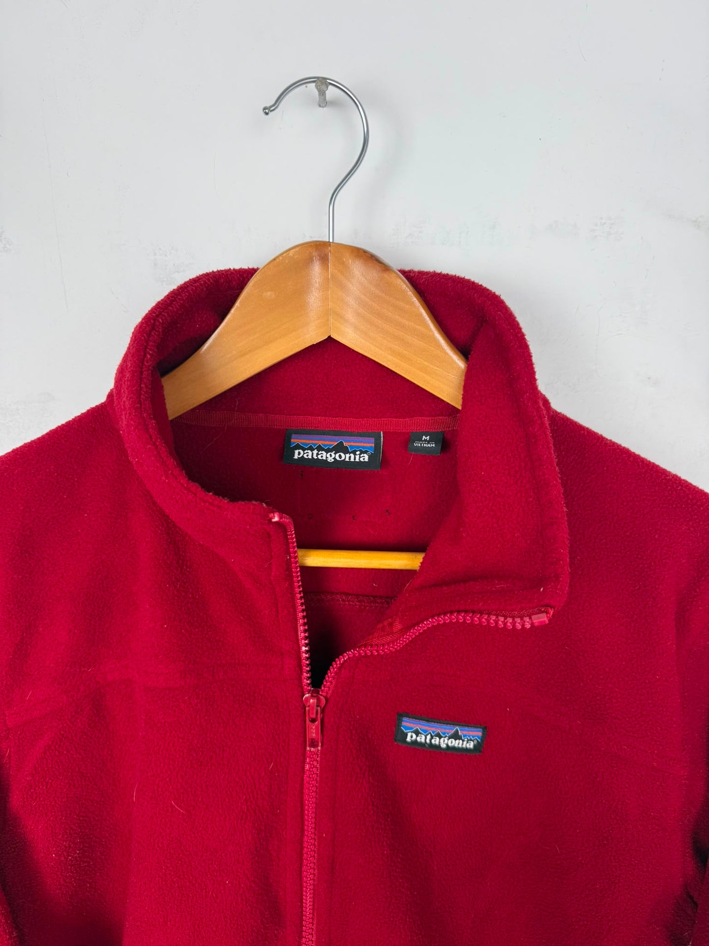 Patagonia Fleece Full Zip Rosso – Taglia M