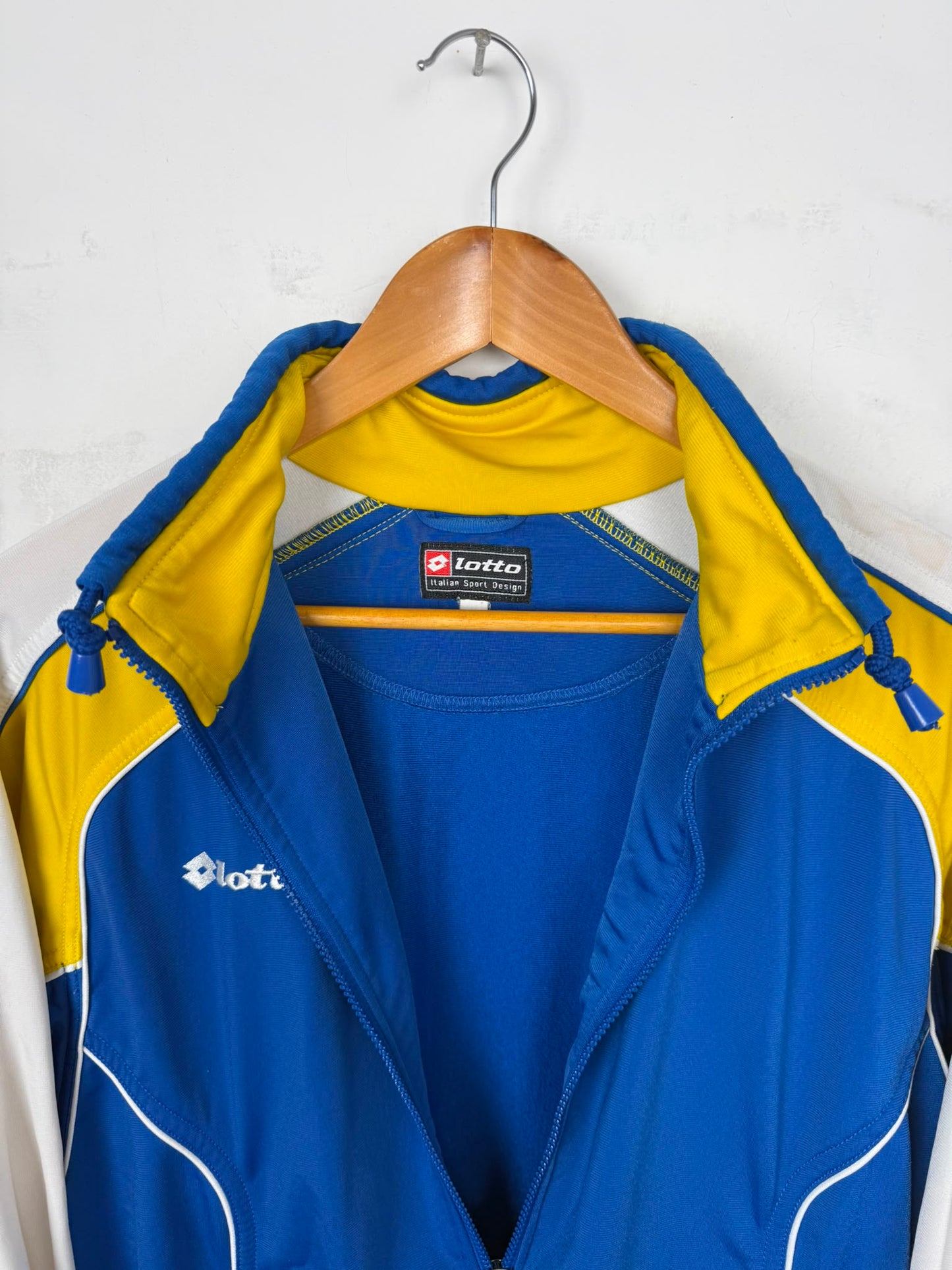 Lotto Track Jacket Vintage Blu/Giallo – Taglia M