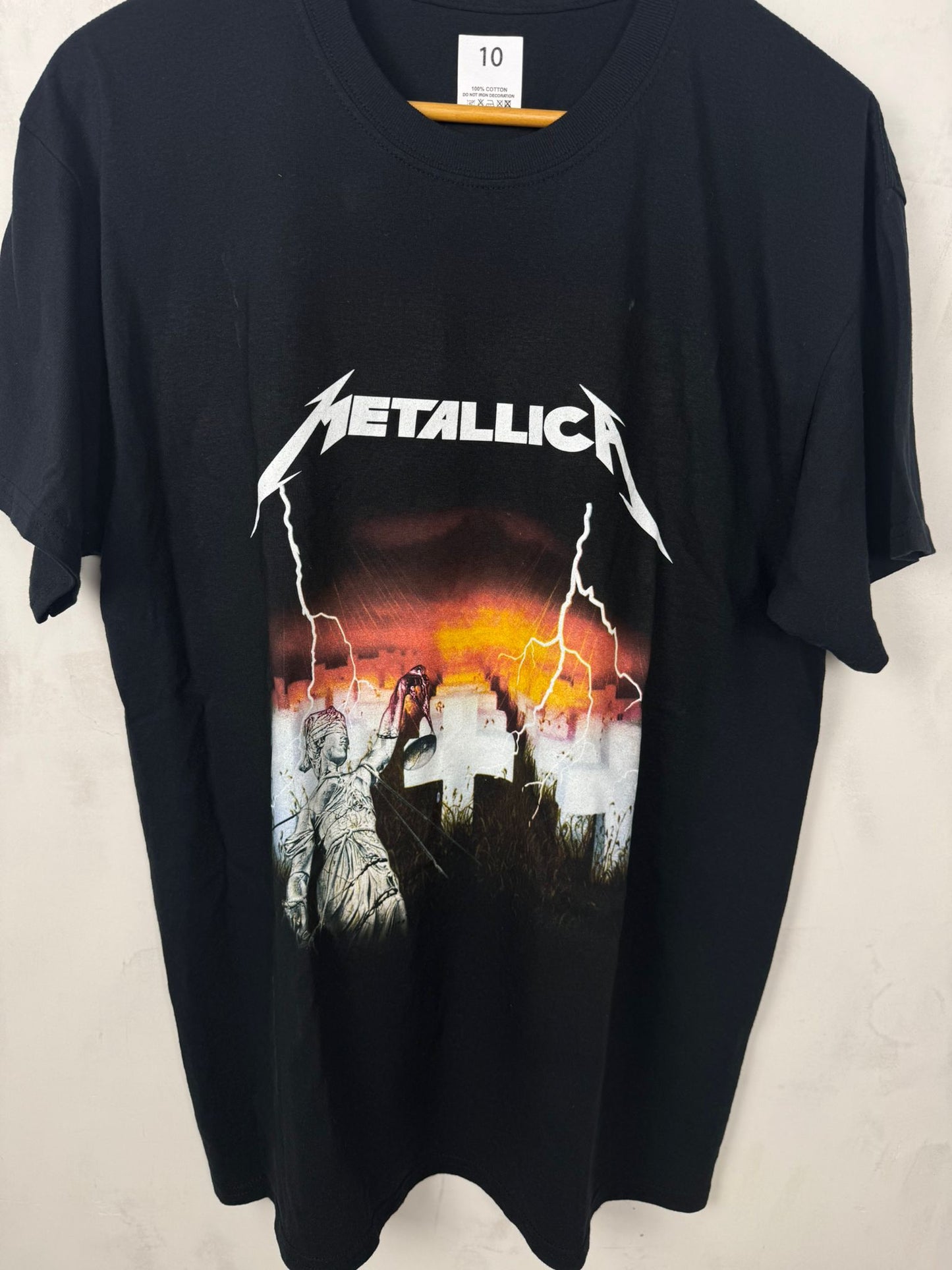 Metallica T-Shirt Nera – Taglia L Over