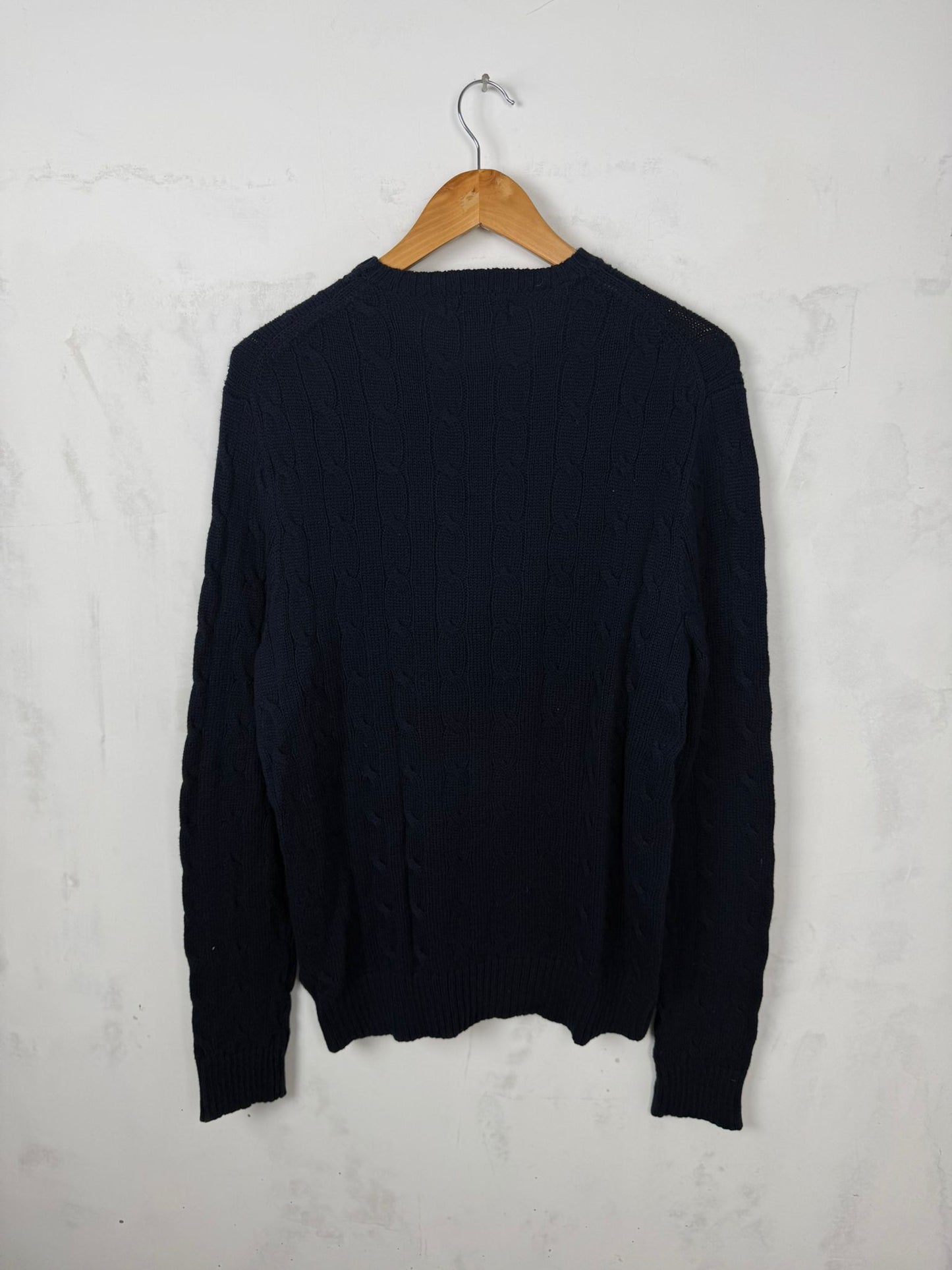 Polo Ralph Lauren Maglione Cable Knit Blu Navy – Taglia M