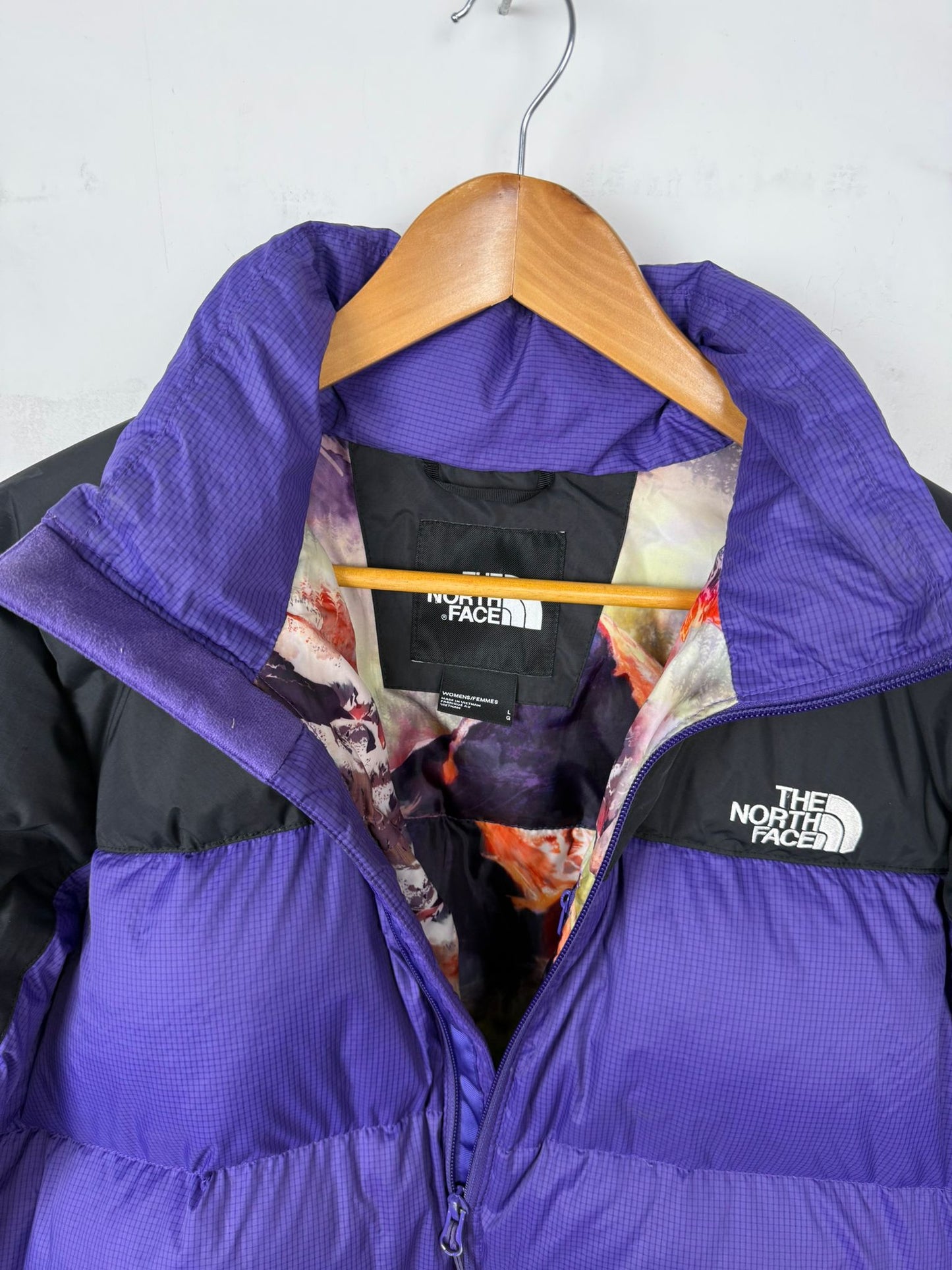 The North Face 700 Puffer Jacket Viola/Nera – L