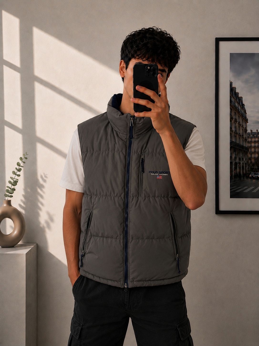 Polo Sport Ralph Lauren Puffer Vest Grigio – L