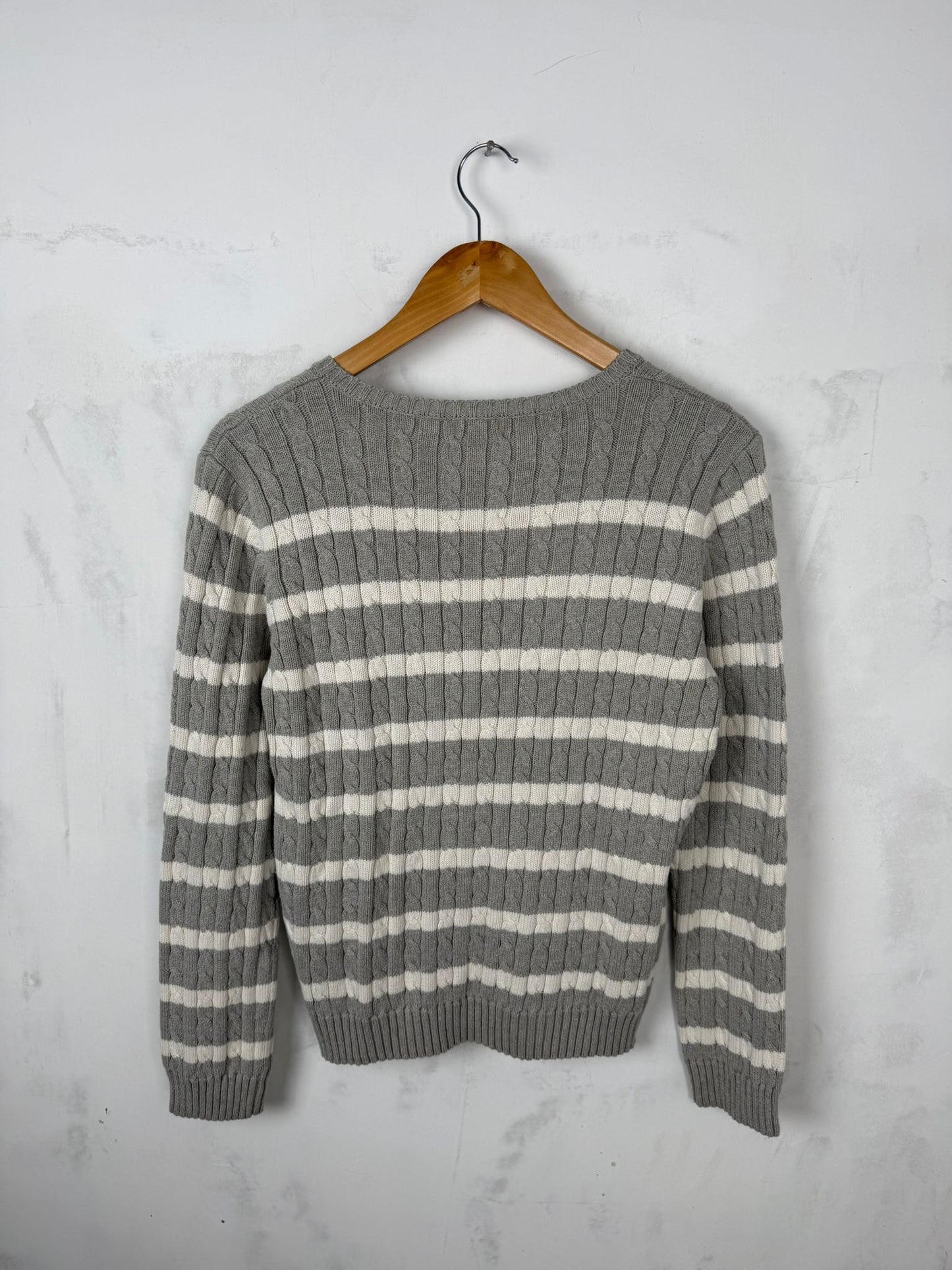 Lauren Ralph Lauren Maglione Cable Knit Grigio – L