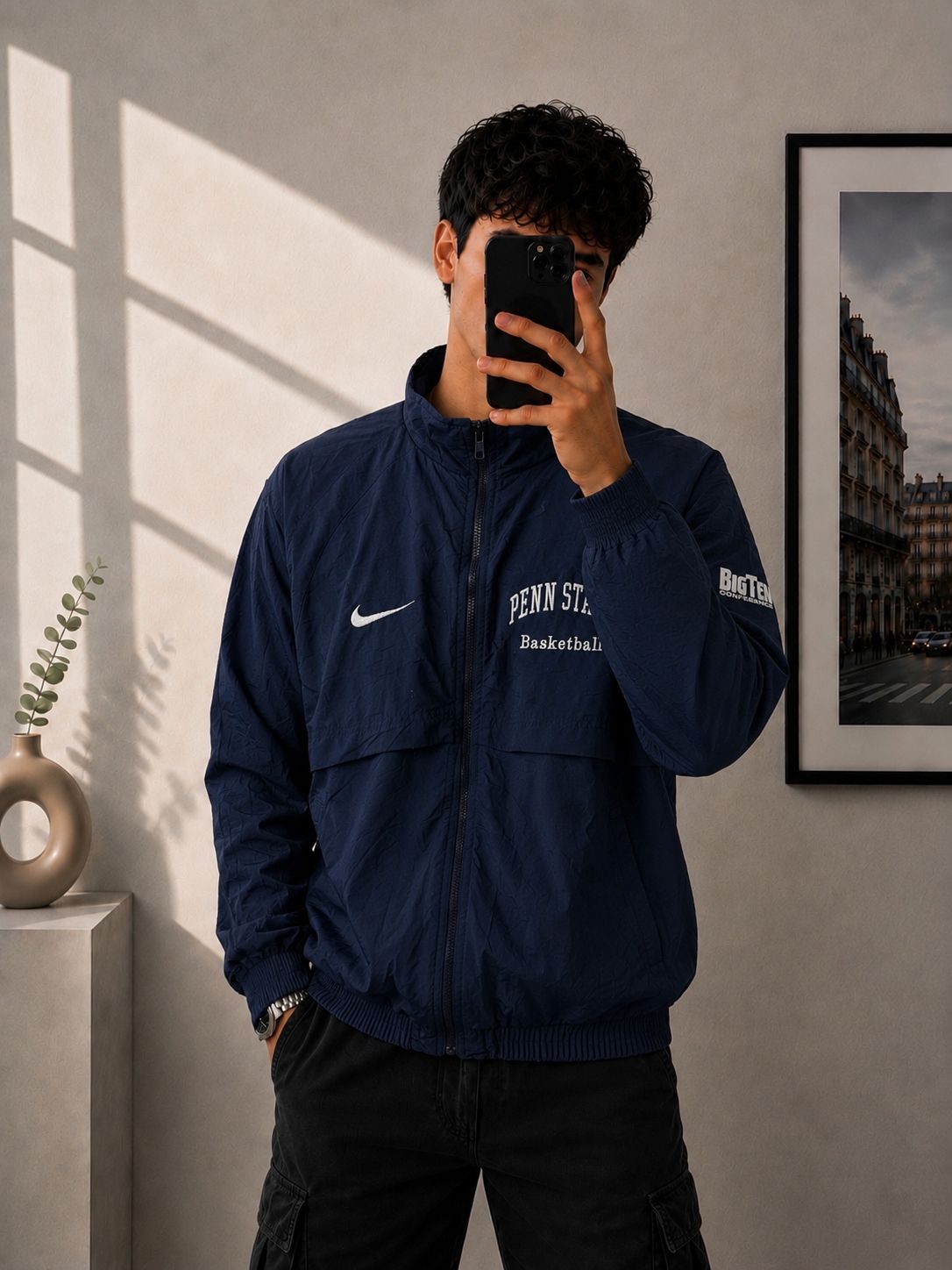 Nike Penn State Basketball Windbreaker Vintage Y2K – XL