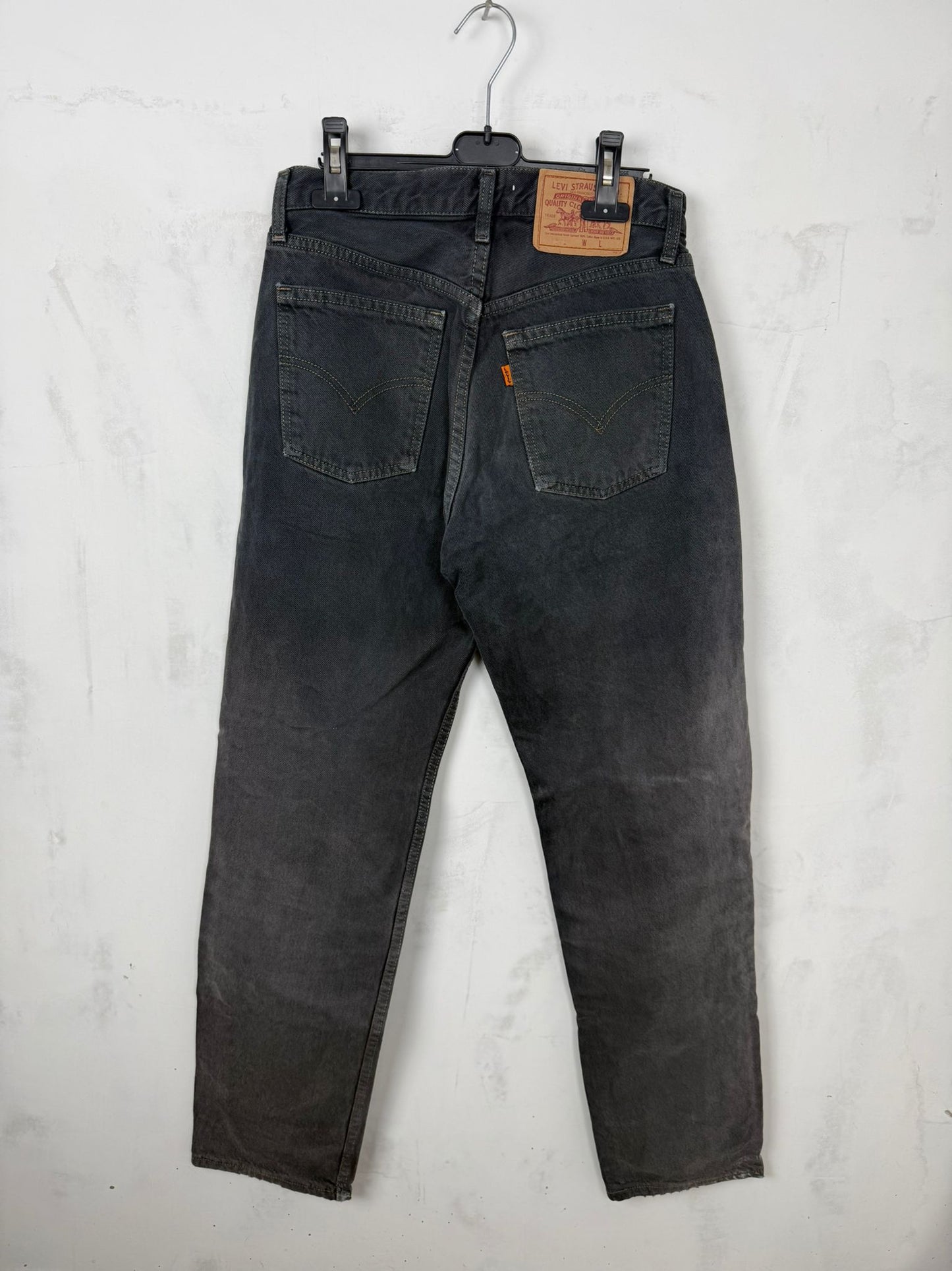 Levi’s 501 Jeans Nero/Grigio Antracite Vintage Made in Italy – W30 L32 / IT 46
