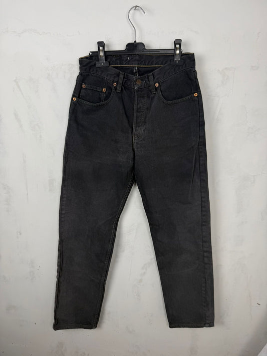 Levi’s 501 Jeans Nero/Grigio Antracite Vintage Made in Italy – W30 L32 / IT 46