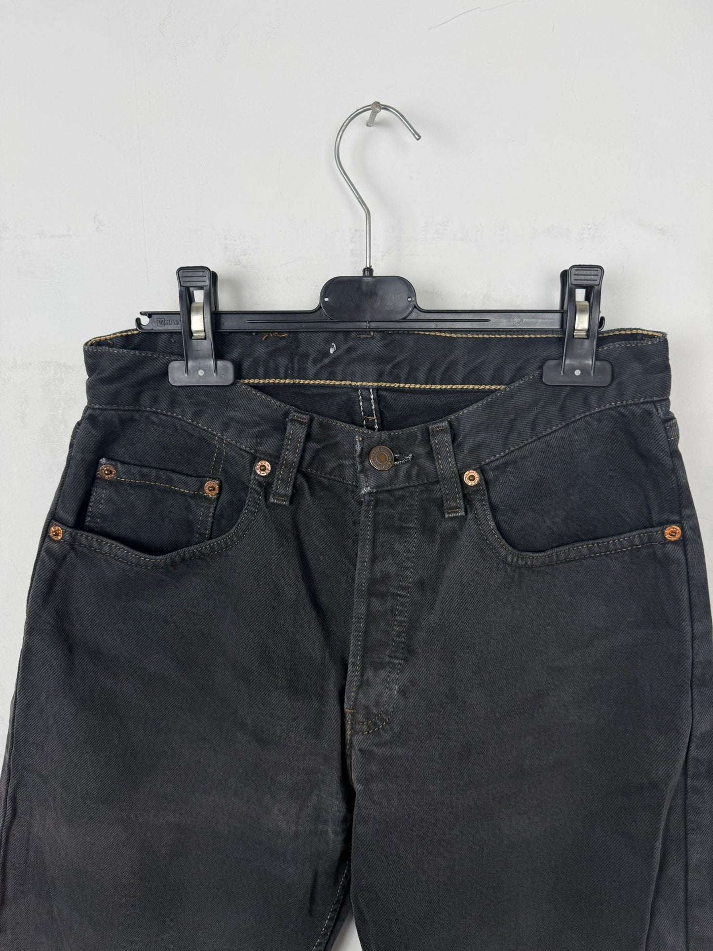 Levi’s 501 Jeans Nero/Grigio Antracite Vintage Made in Italy – W30 L32 / IT 46