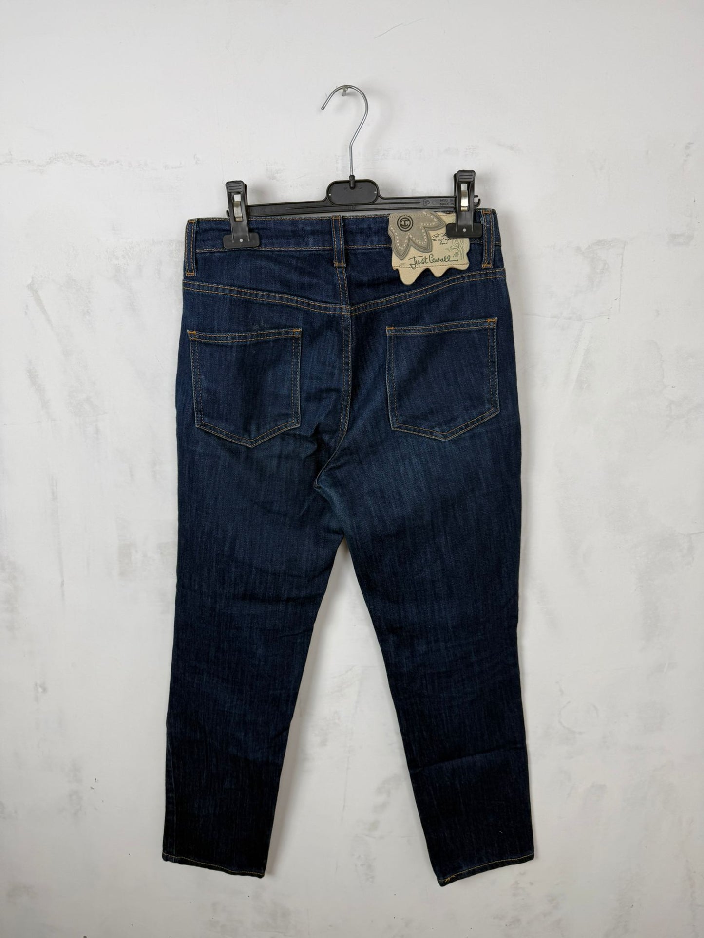 Just Cavalli Jeans Uomo Blu Scuro Made in Italy – Taglia IT 40