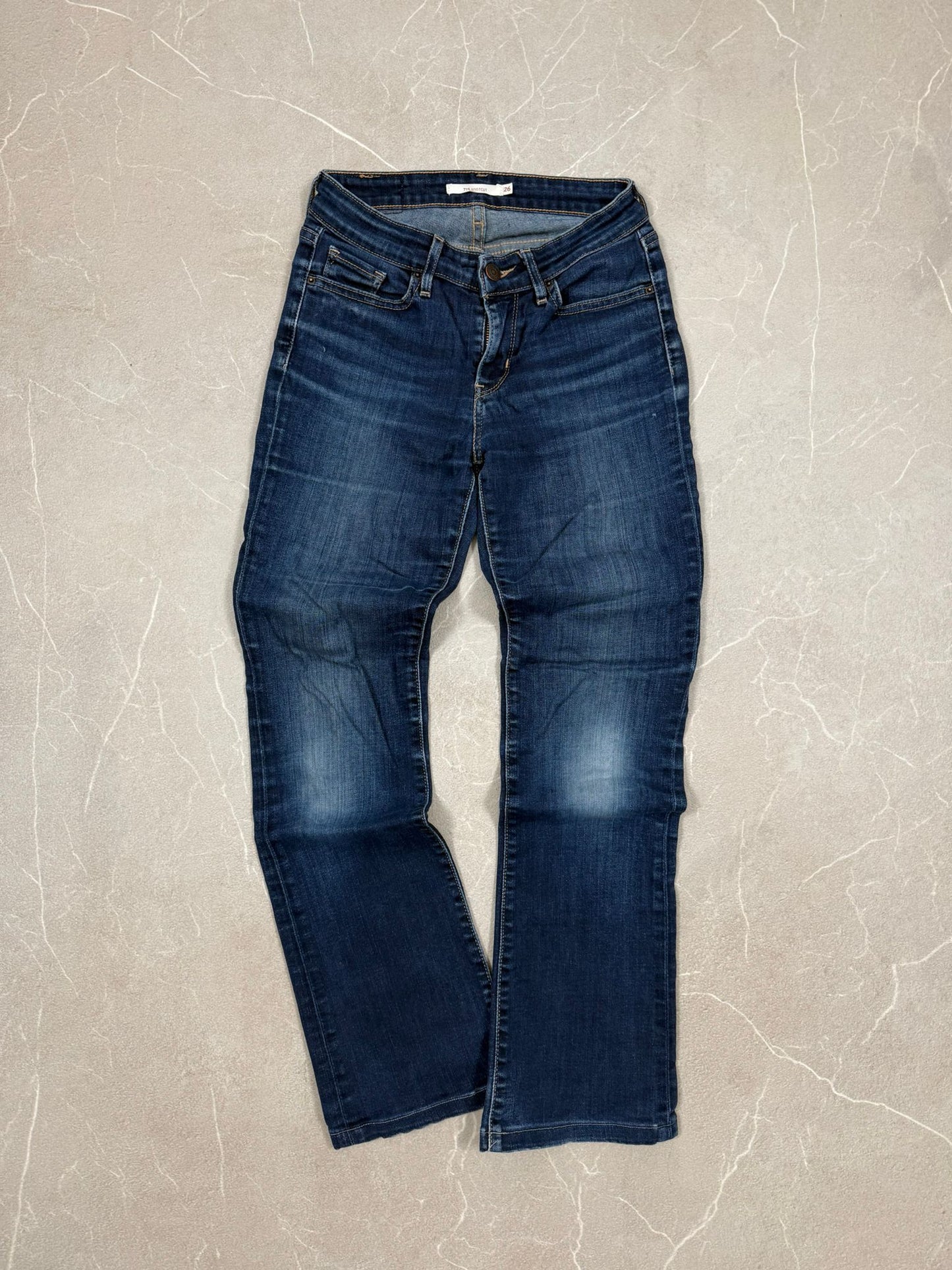 Levi’s 715 Bootcut Jeans Donna Blu – W26 L32 – Taglia Italiana IT 40