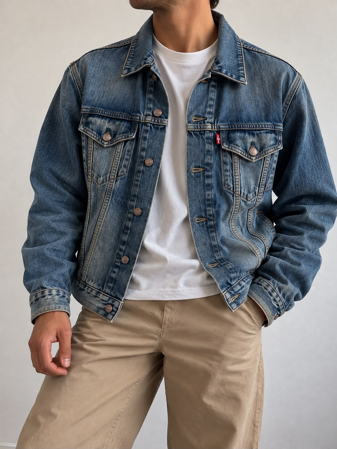 Levi’s 70550 Vintage Trucker Jacket – Denim Blu – Taglia L