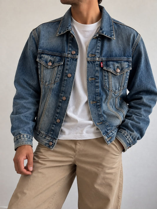 Levi’s 70550 Vintage Trucker Jacket – Denim Blu – Taglia L