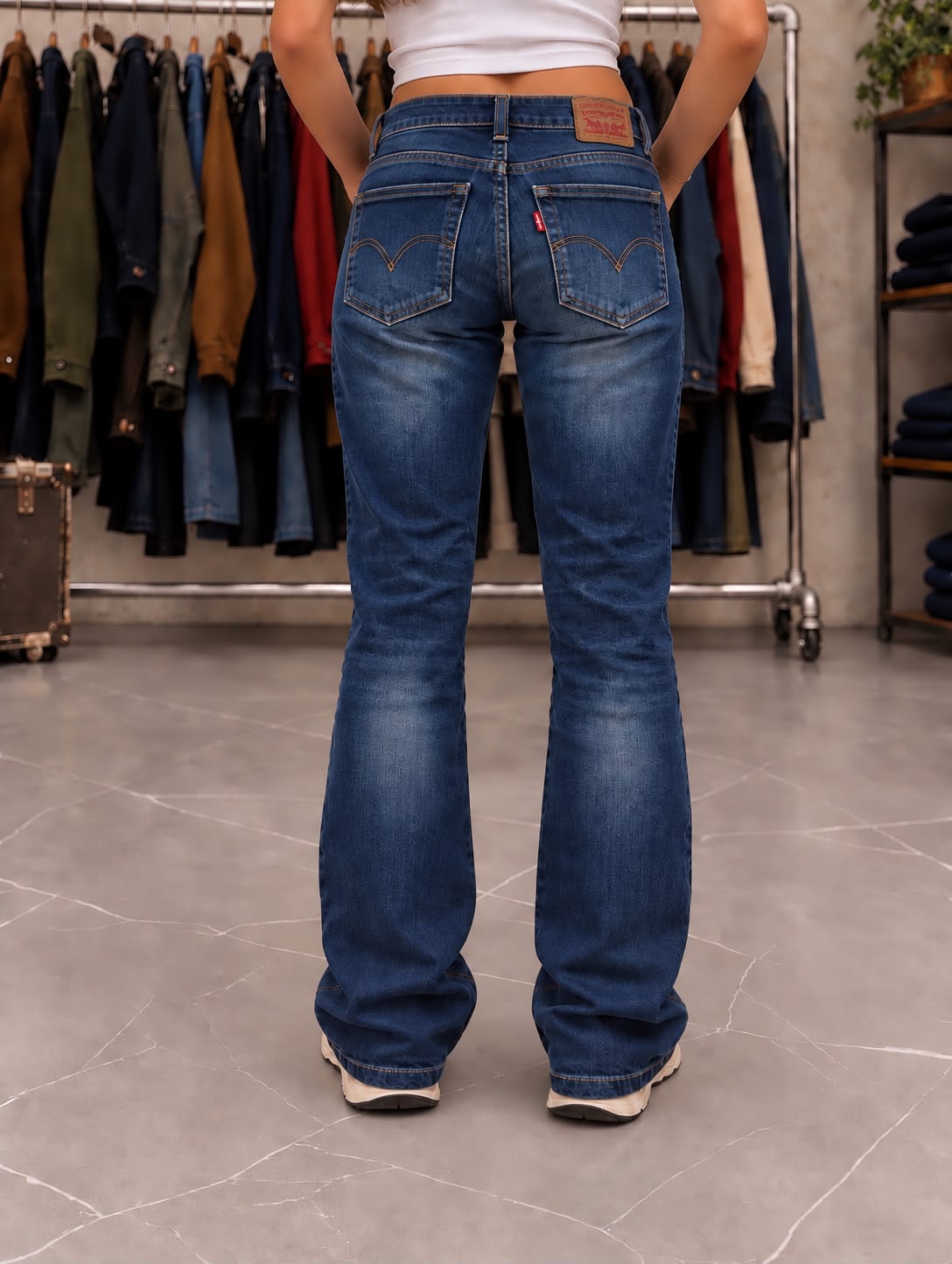 Levi’s 715 Bootcut Jeans Donna Blu – W26 L32/ IT40