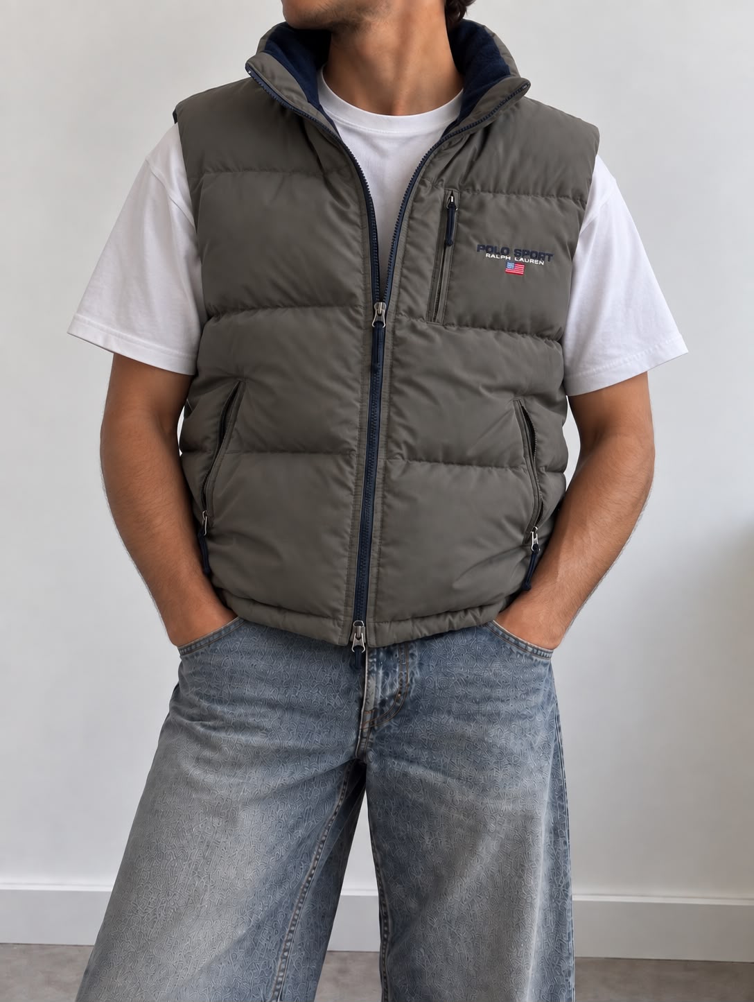 Polo Sport Ralph Lauren Puffer Vest Grigio – L